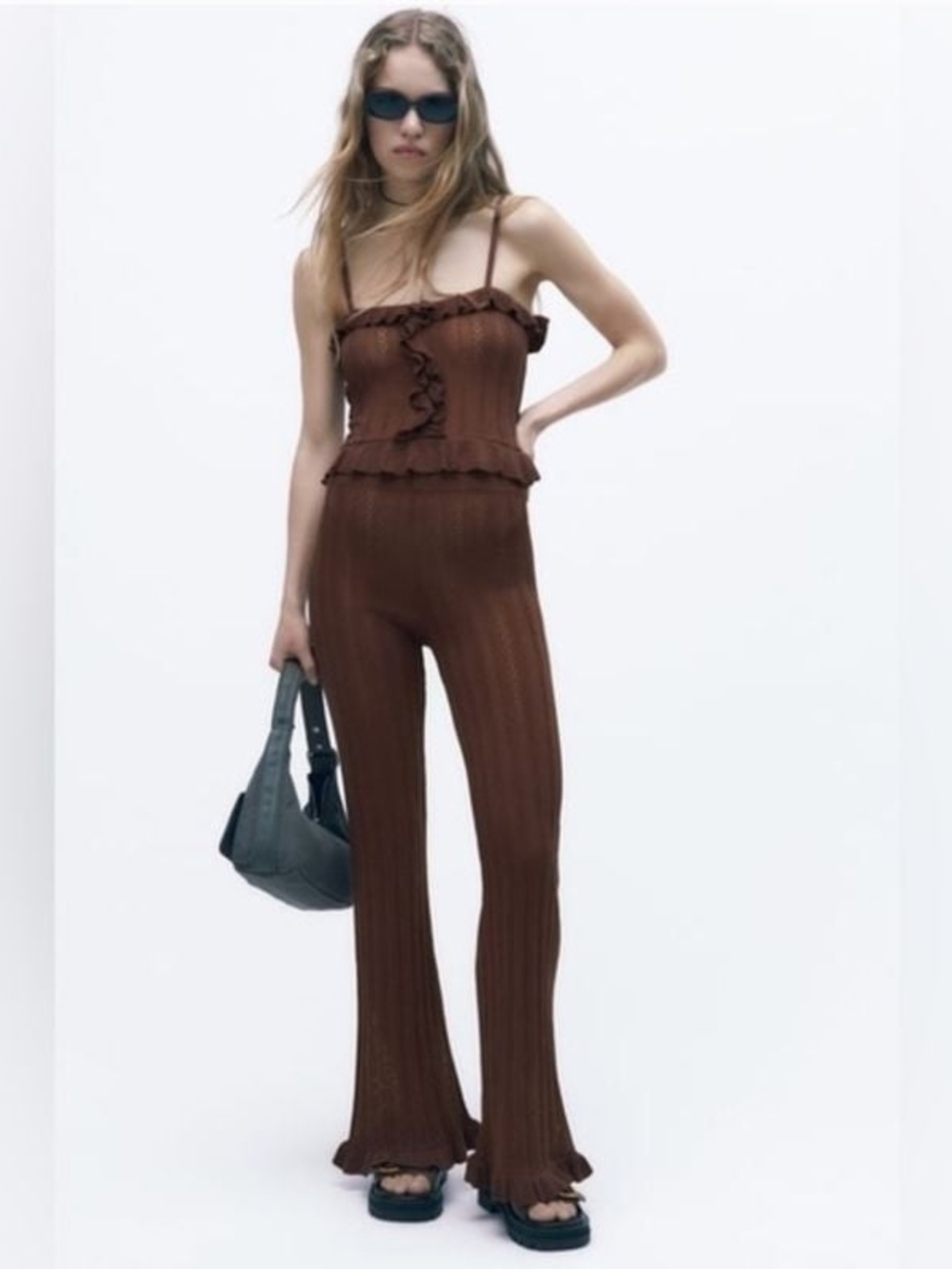 ZARA Ribbed Knit Matching Set